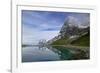 Lake Fallboden, Eiger and Wetterhorn, Grindelwald, Bernese Oberland, Canton of Bern, Switzerland, E-Hans-Peter Merten-Framed Photographic Print