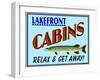 Lake Front Cabins-Mark Frost-Framed Giclee Print