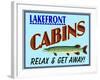 Lake Front Cabins-Mark Frost-Framed Giclee Print