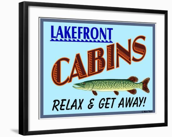 Lake Front Cabins-Mark Frost-Framed Giclee Print