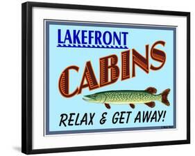 Lake Front Cabins-Mark Frost-Framed Giclee Print