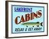 Lake Front Cabins-Mark Frost-Framed Giclee Print