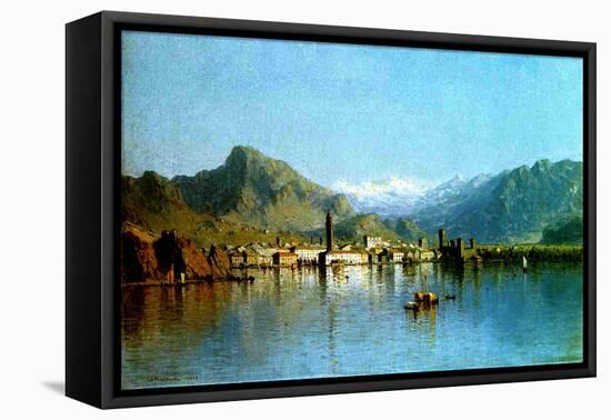 Lake Garda, Italy, 1863-Sanford Robinson Gifford-Framed Stretched Canvas