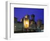 Lake Garda / Rocca Scaligera Castle / Night View, Sirmione, Veneto, Italy-Steve Vidler-Framed Photographic Print