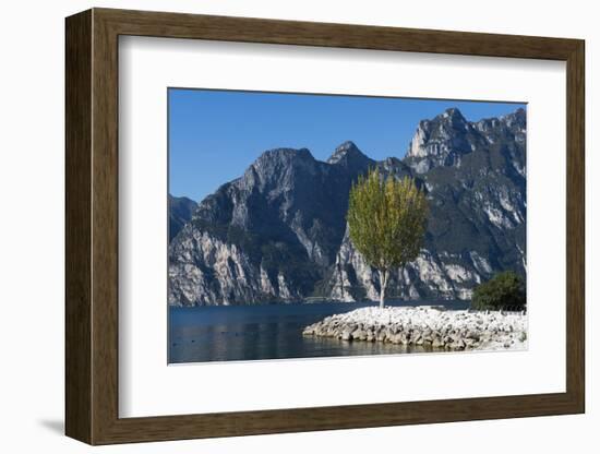Lake Garda, Torbole, Beach, Trentino, Italy, Mountain Lake, Holiday Region, Relaxing, Vacation-Frank Fleischmann-Framed Photographic Print