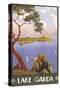 Lake Garda Travel Poster-null-Stretched Canvas