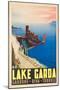 'Lake Garda' - Werbeplakat für den Gardasee. 1939-null-Mounted Giclee Print