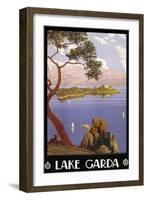 Lake Garda-null-Framed Premium Giclee Print