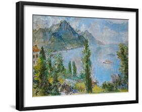 Lake Geneva, 1959-Oskar Kokoschka-Framed Art Print