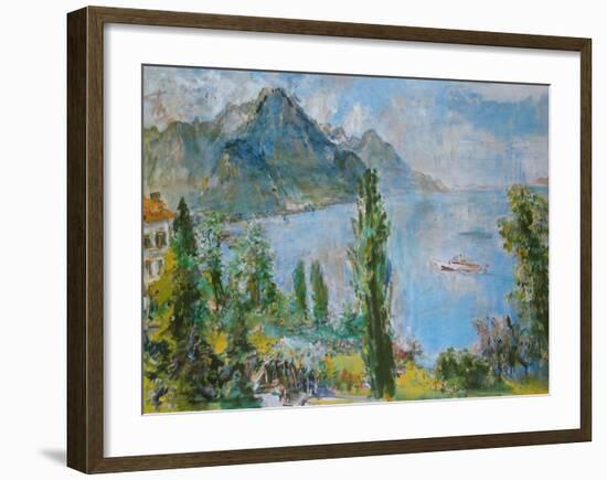 Lake Geneva, 1959-Oskar Kokoschka-Framed Art Print