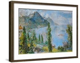Lake Geneva, 1959-Oskar Kokoschka-Framed Art Print