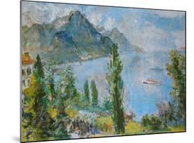 Lake Geneva, 1959-Oskar Kokoschka-Mounted Art Print