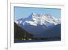 Lake Geneva (Lac Leman) and Dent du Midi, 3257m, Villeneuve, Vaud, Switzerland, Europe-Christian Kober-Framed Photographic Print