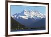 Lake Geneva (Lac Leman) and Dent du Midi, 3257m, Villeneuve, Vaud, Switzerland, Europe-Christian Kober-Framed Photographic Print