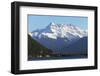 Lake Geneva (Lac Leman) and Dent du Midi, 3257m, Villeneuve, Vaud, Switzerland, Europe-Christian Kober-Framed Photographic Print