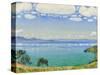Lake Geneva Seen from Chexbres, 1905-Ferdinand Hodler-Stretched Canvas