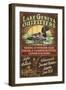 Lake Geneva, Wisconsin - Loon Outfitters-Lantern Press-Framed Art Print