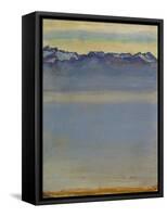 Lake Geneva with Savoyer Alps, 1907-Ferdinand Hodler-Framed Stretched Canvas