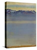 Lake Geneva with Savoyer Alps, 1907-Ferdinand Hodler-Stretched Canvas