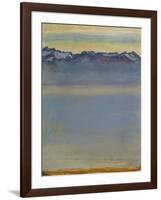 Lake Geneva with Savoyer Alps, 1907-Ferdinand Hodler-Framed Giclee Print