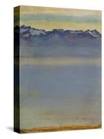 Lake Geneva with Savoyer Alps, 1907-Ferdinand Hodler-Stretched Canvas