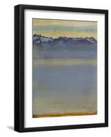 Lake Geneva with Savoyer Alps, 1907-Ferdinand Hodler-Framed Giclee Print