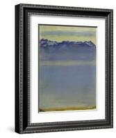 Lake Geneva with Savoyer Alps. 1907-Ferdinand Hodler-Framed Giclee Print