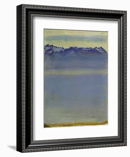 Lake Geneva with Savoyer Alps. 1907-Ferdinand Hodler-Framed Giclee Print