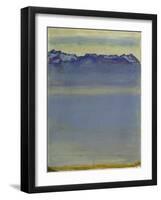 Lake Geneva with Savoyer Alps. 1907-Ferdinand Hodler-Framed Giclee Print