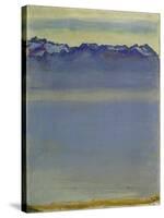 Lake Geneva with Savoyer Alps. 1907-Ferdinand Hodler-Stretched Canvas