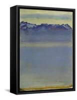 Lake Geneva with Savoyer Alps. 1907-Ferdinand Hodler-Framed Stretched Canvas