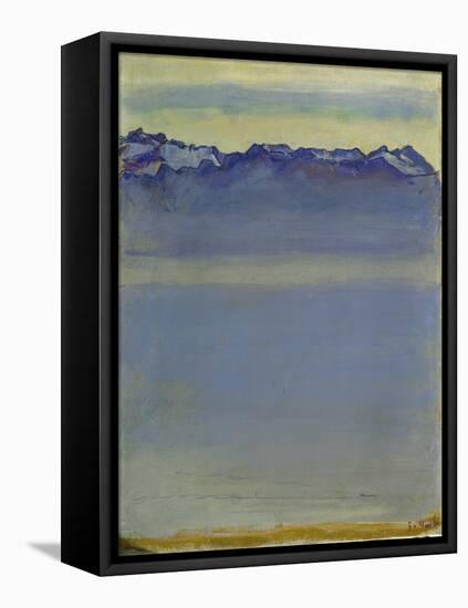 Lake Geneva with Savoyer Alps. 1907-Ferdinand Hodler-Framed Stretched Canvas