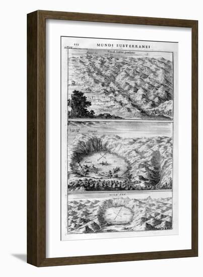 Lake Geology, 1678-Athanasius Kircher-Framed Giclee Print