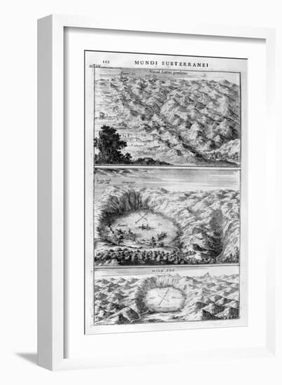 Lake Geology, 1678-Athanasius Kircher-Framed Giclee Print