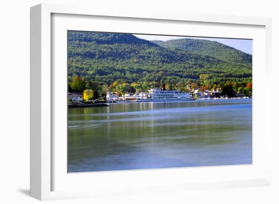 Lake George Autumn, New York-George Oze-Framed Photographic Print