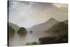 Lake George Landscape-John Frederick Kensett-Stretched Canvas