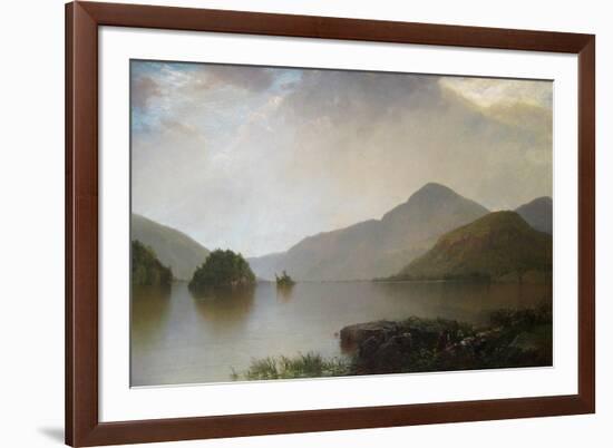 Lake George Landscape-John Frederick Kensett-Framed Premium Giclee Print