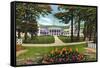 Lake George, New York - Bolton Landing Exterior View of Sagamore Hotel-Lantern Press-Framed Stretched Canvas