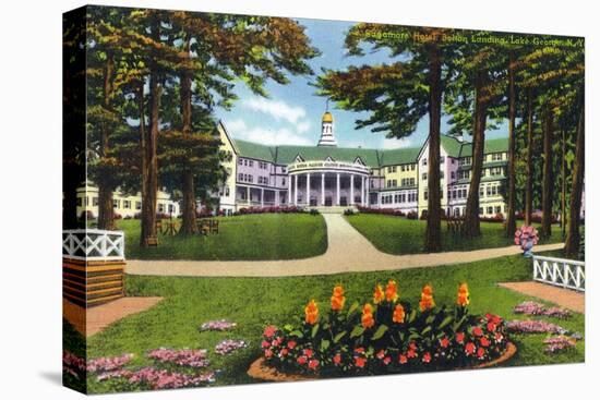 Lake George, New York - Bolton Landing Exterior View of Sagamore Hotel-Lantern Press-Stretched Canvas