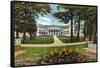 Lake George, New York - Bolton Landing Exterior View of Sagamore Hotel-Lantern Press-Framed Stretched Canvas