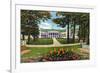 Lake George, New York - Bolton Landing Exterior View of Sagamore Hotel-Lantern Press-Framed Premium Giclee Print