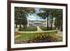 Lake George, New York - Bolton Landing Exterior View of Sagamore Hotel-Lantern Press-Framed Premium Giclee Print