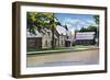 Lake George, New York - Exterior View of the Sacred Heart Catholic Church-Lantern Press-Framed Art Print