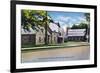 Lake George, New York - Exterior View of the Sacred Heart Catholic Church-Lantern Press-Framed Premium Giclee Print