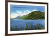 Lake George, New York - Lake View of Deers Leap Mountain-Lantern Press-Framed Art Print