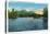 Lake George, New York - Narrows Entrance, Tongue and Five Mile Mountains-Lantern Press-Stretched Canvas