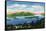 Lake George, New York - Narrows, Hundred Islands, Tongue Mountain View-Lantern Press-Framed Stretched Canvas