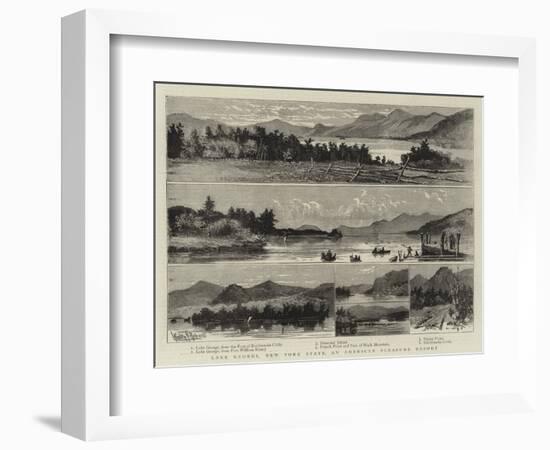 Lake George, New York State, an American Pleasure Resort-null-Framed Giclee Print