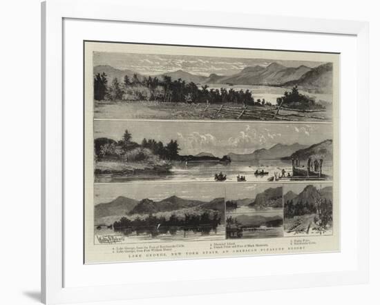 Lake George, New York State, an American Pleasure Resort-null-Framed Giclee Print