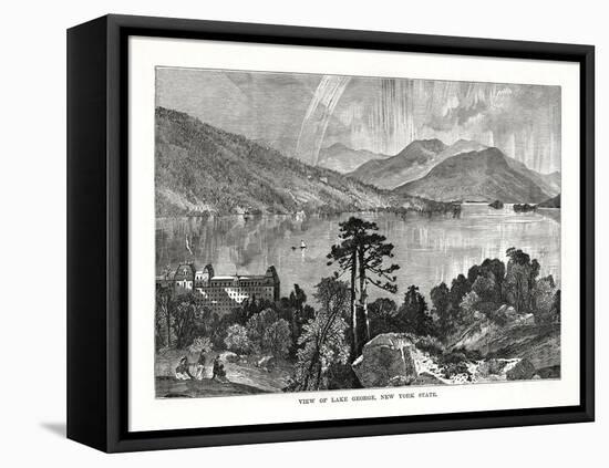 Lake George, New York State, USA, 1877-null-Framed Stretched Canvas